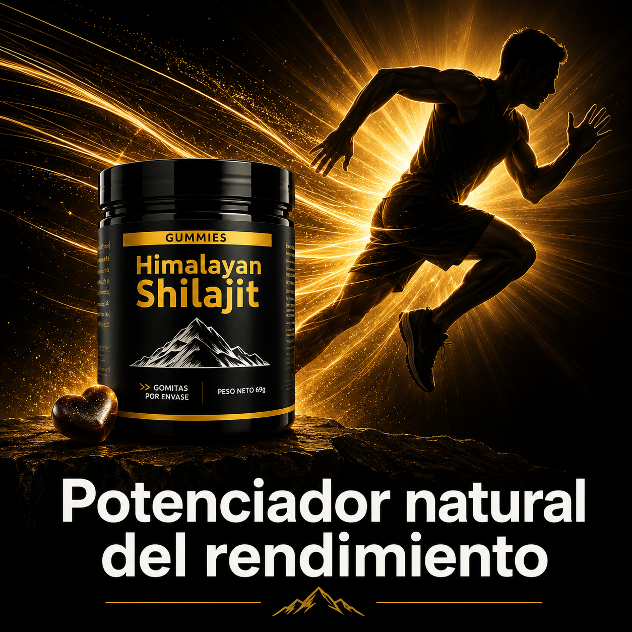 Shilajit Vital Gummies — Energía Real Sin Bajones