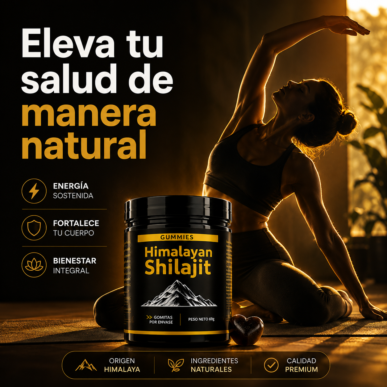 Shilajit Vital Gummies — Energía Real Sin Bajones